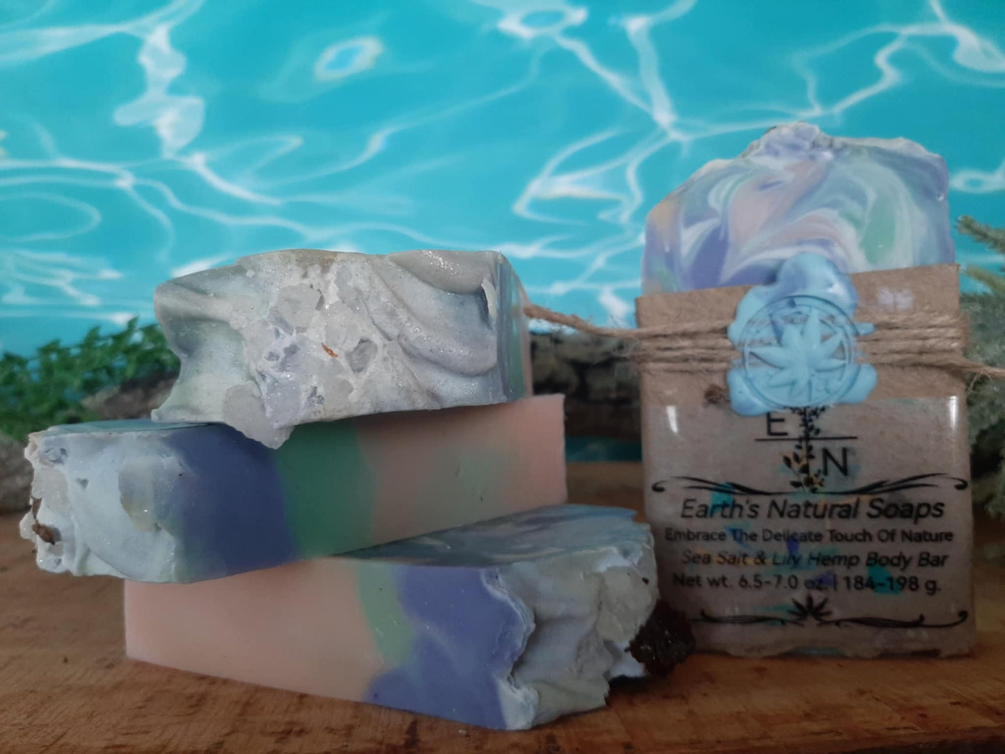 Sea Salt and Lily Hemp Body Bar