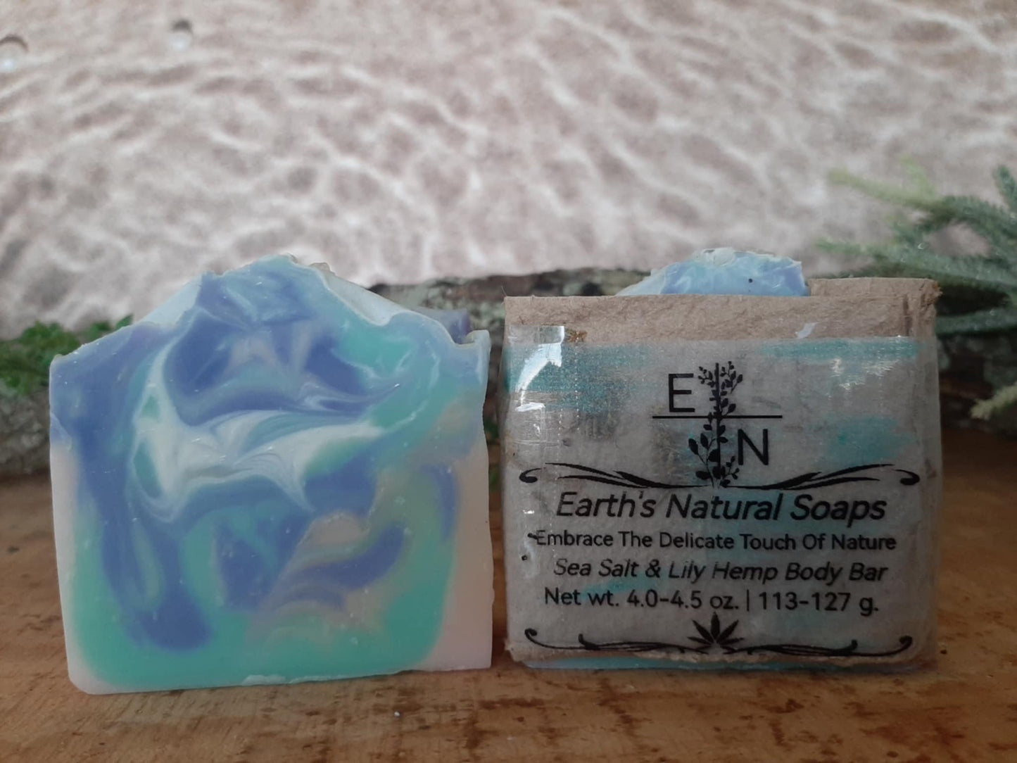 Sea Salt and Lily Hemp Body Bar