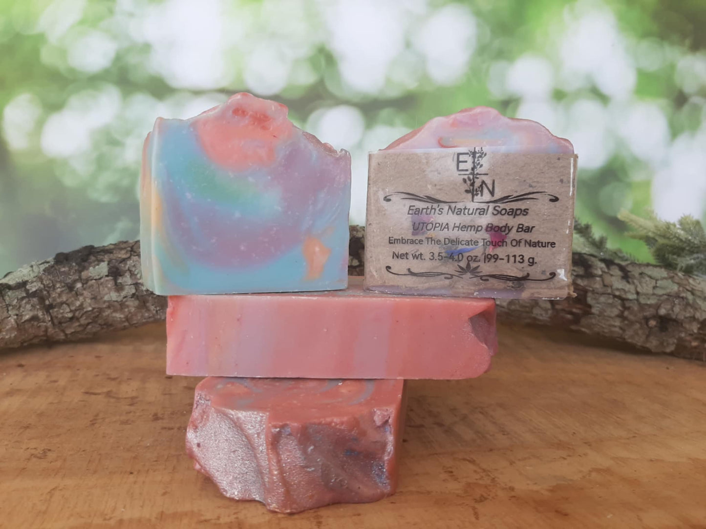 Utopia Tallow & Hemp Body Bar with Bergamot & Green Tea