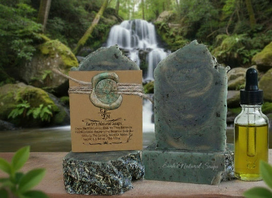 Handmade Organic Eucalyptus & Spearmint Refresh Skincare Gift Set with Body Scrub, Bath Soak, and Botanical Soap.