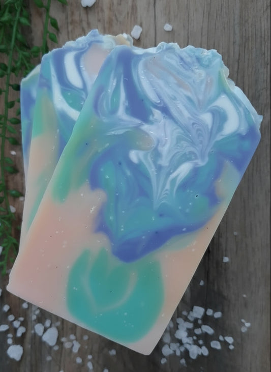 Rich creamy lather from Handmade Sea Salt & Lily Hemp Body Bar – 60+ washes