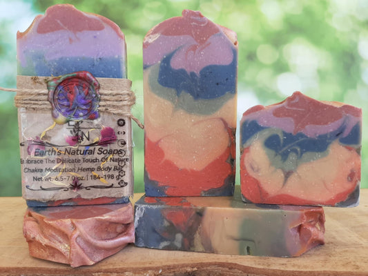 Chakra-Meditation Tallow Hemp Body Bar