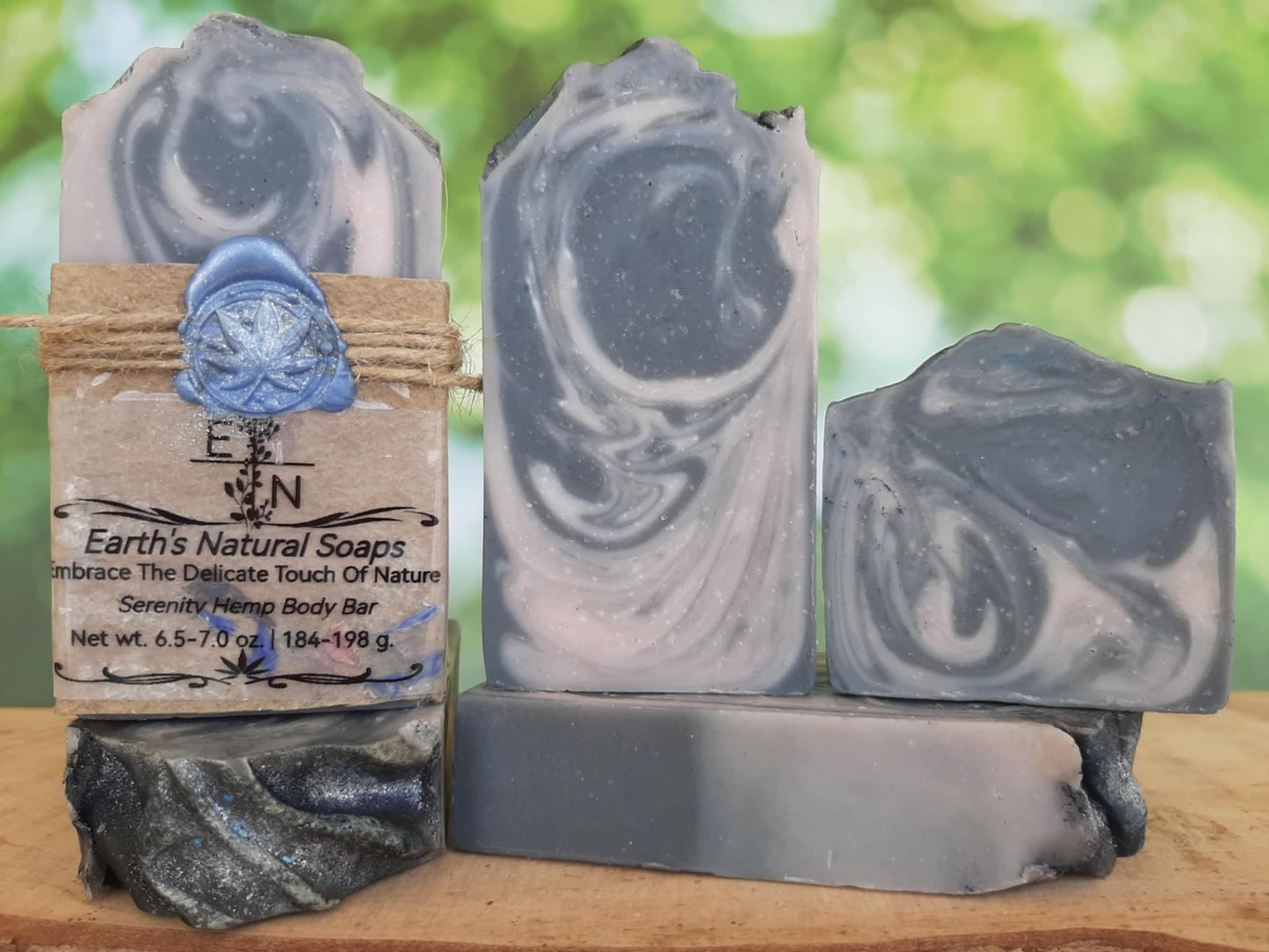 Serenity (Activated Charcoal) Tallow Hemp Body Bar