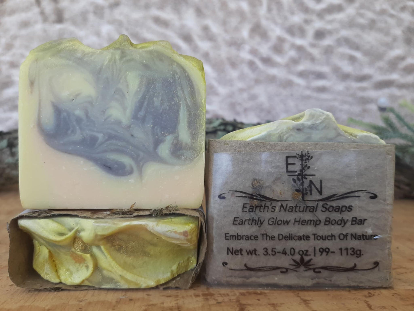 Earthly Glow Tallow Hemp Body Bar