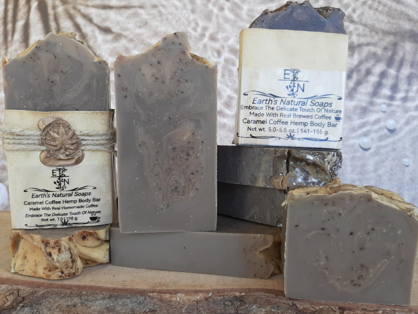Caramel Vanilla Coffee Bean Hemp Body Bar (Made With Real Coffee)