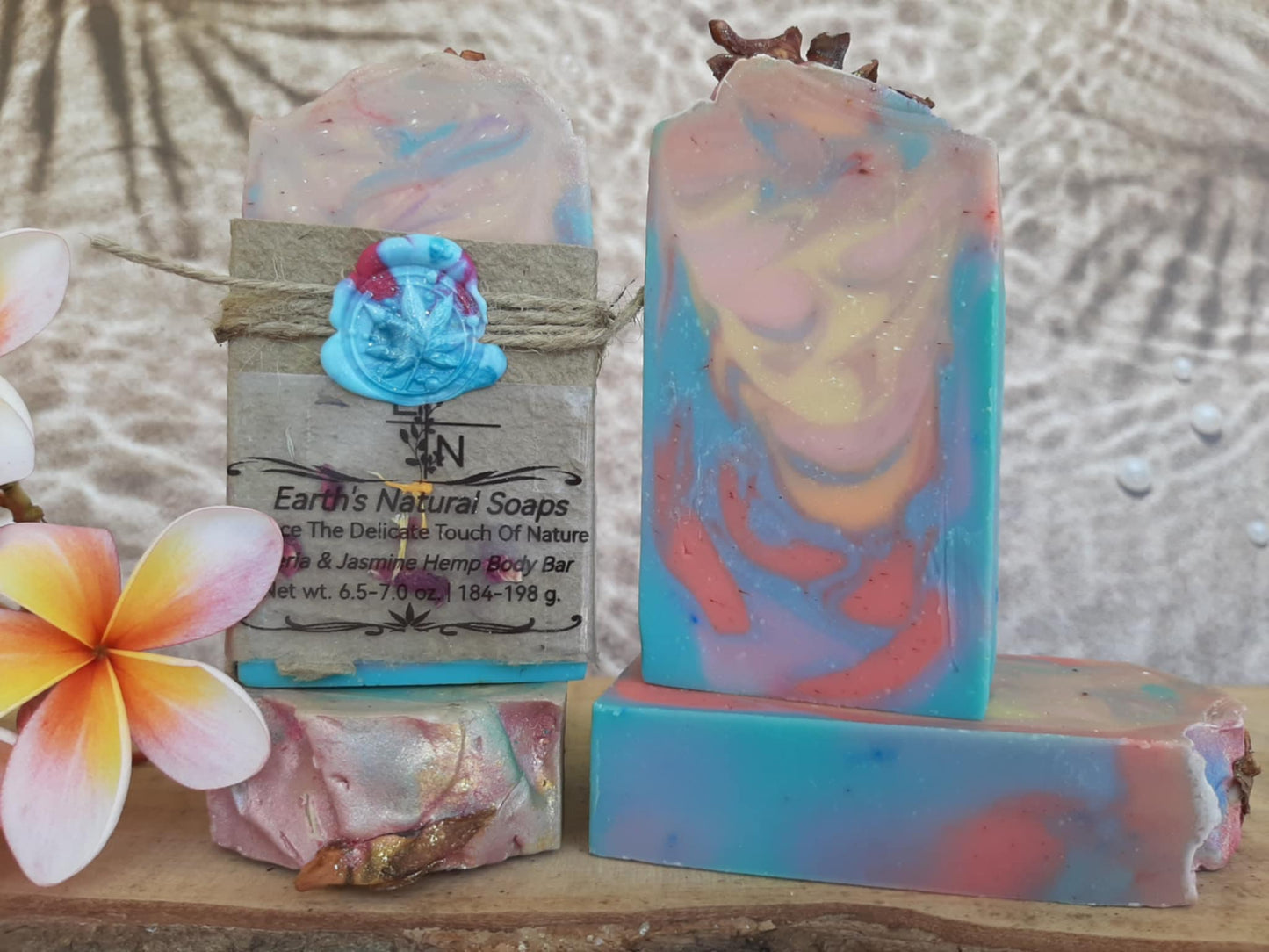 Plumeria/Frangipani & Jasmine Tallow Hemp Body Bar