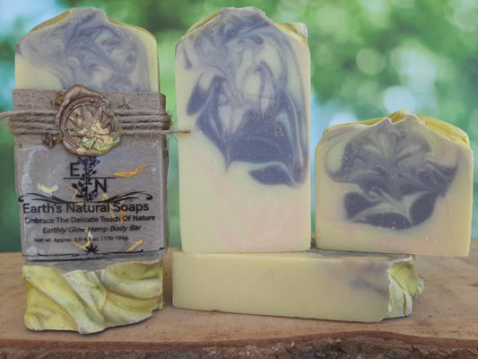 Earthly Glow Tallow Hemp Body Bar