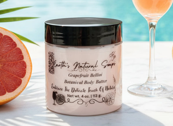 Homemade Organic Grapefruit Bellini Botancial Body Butter
