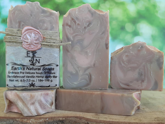 Sandalwood Vanilla Hemp Body Bar