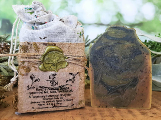 Peppermint Tea & Rosemary Botanical Body Bar