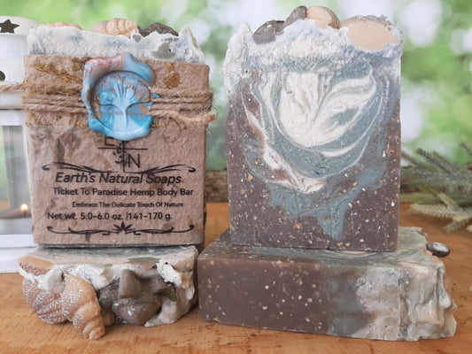 Ticket To Paradise Aloe Vera & Oatmeal Botanical Hemp Body Bar