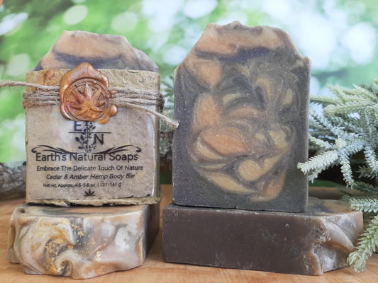 Cedar & Amber Hemp Body Bar