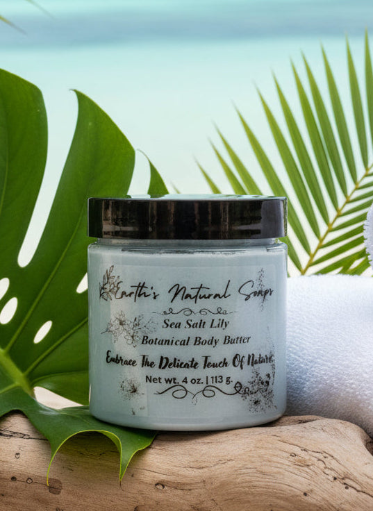 Handmade Organic Sea Salt Lily Botanical Body Butter