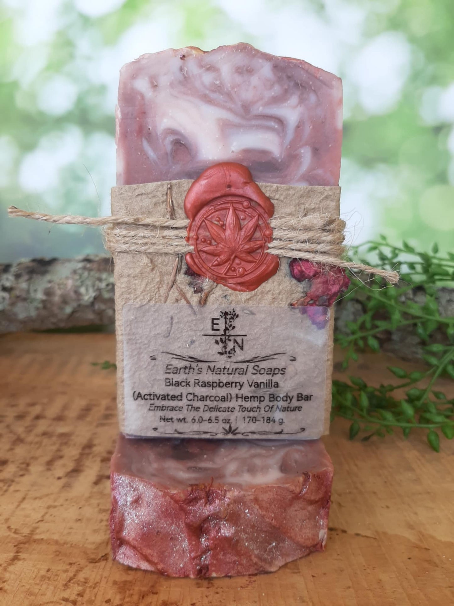Black Raspberry Vanilla (Activated Charcoal) Tallow Hemp Body Bar
