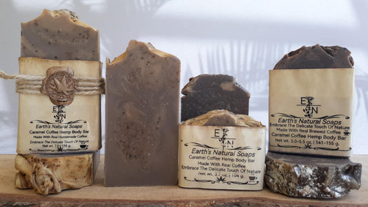 Caramel Vanilla Coffee Bean Hemp Body Bar (Made With Real Coffee)