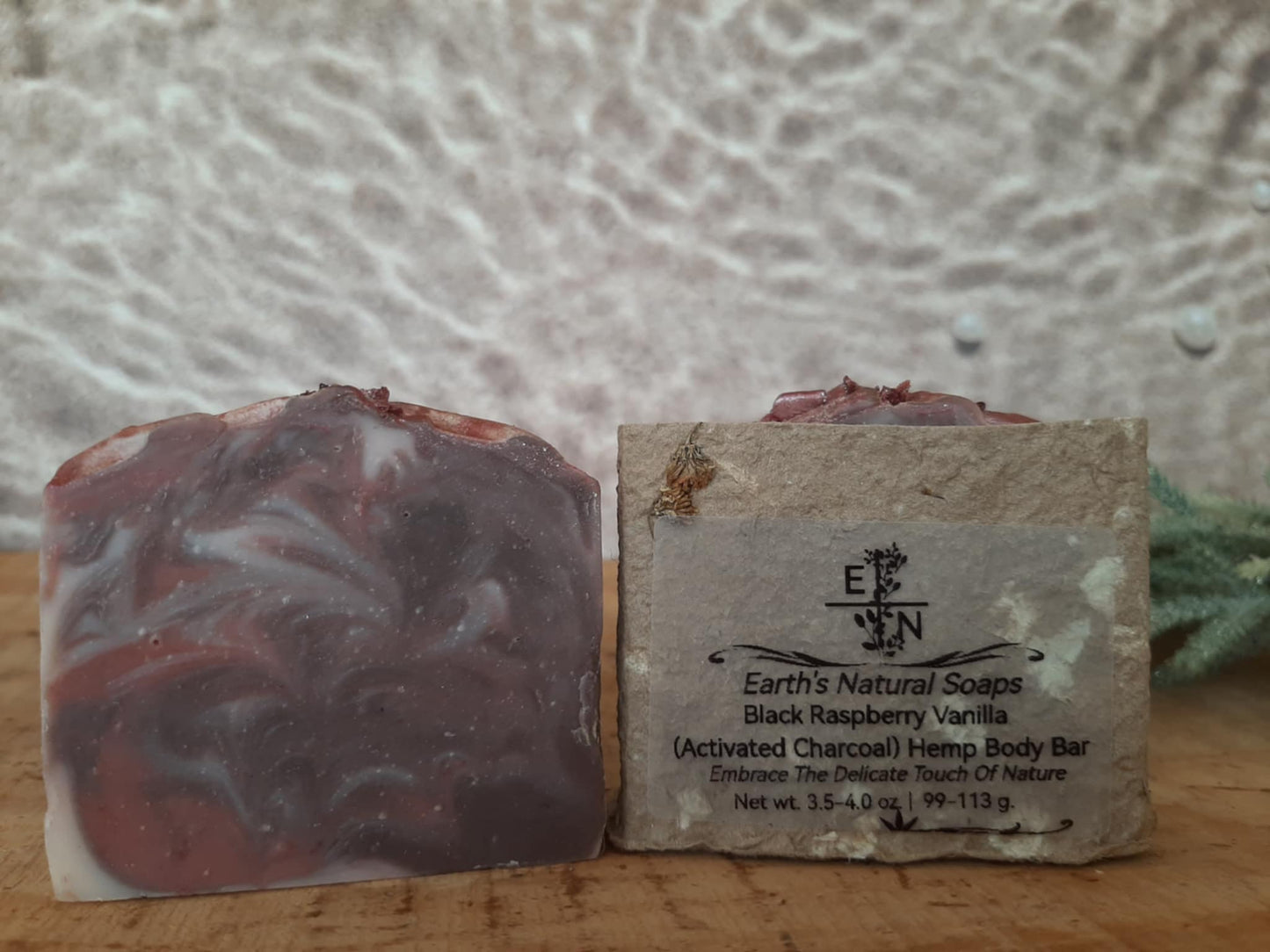 Black Raspberry Vanilla (Activated Charcoal) Tallow Hemp Body Bar