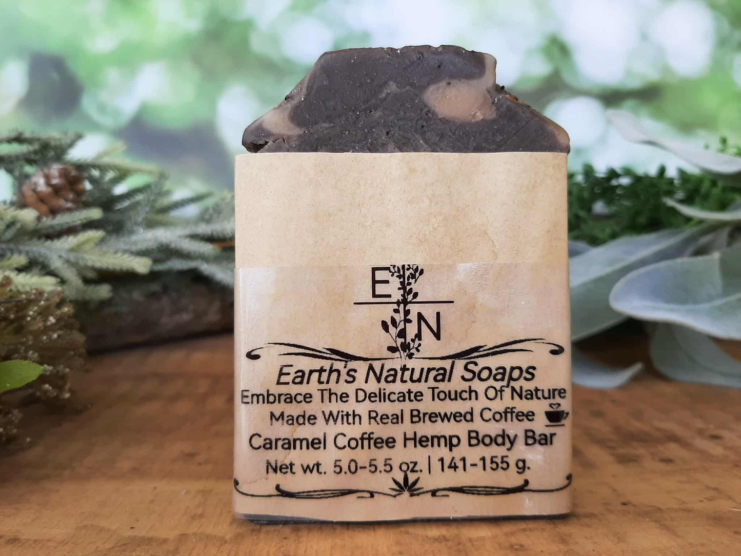 Caramel Vanilla Coffee Bean Hemp Body Bar (Made With Real Coffee)