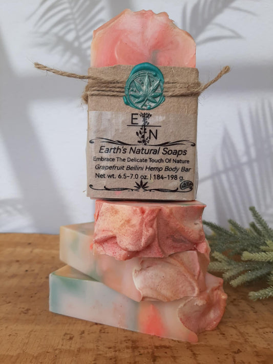 Grapefruit Bellini Hemp Body Bar