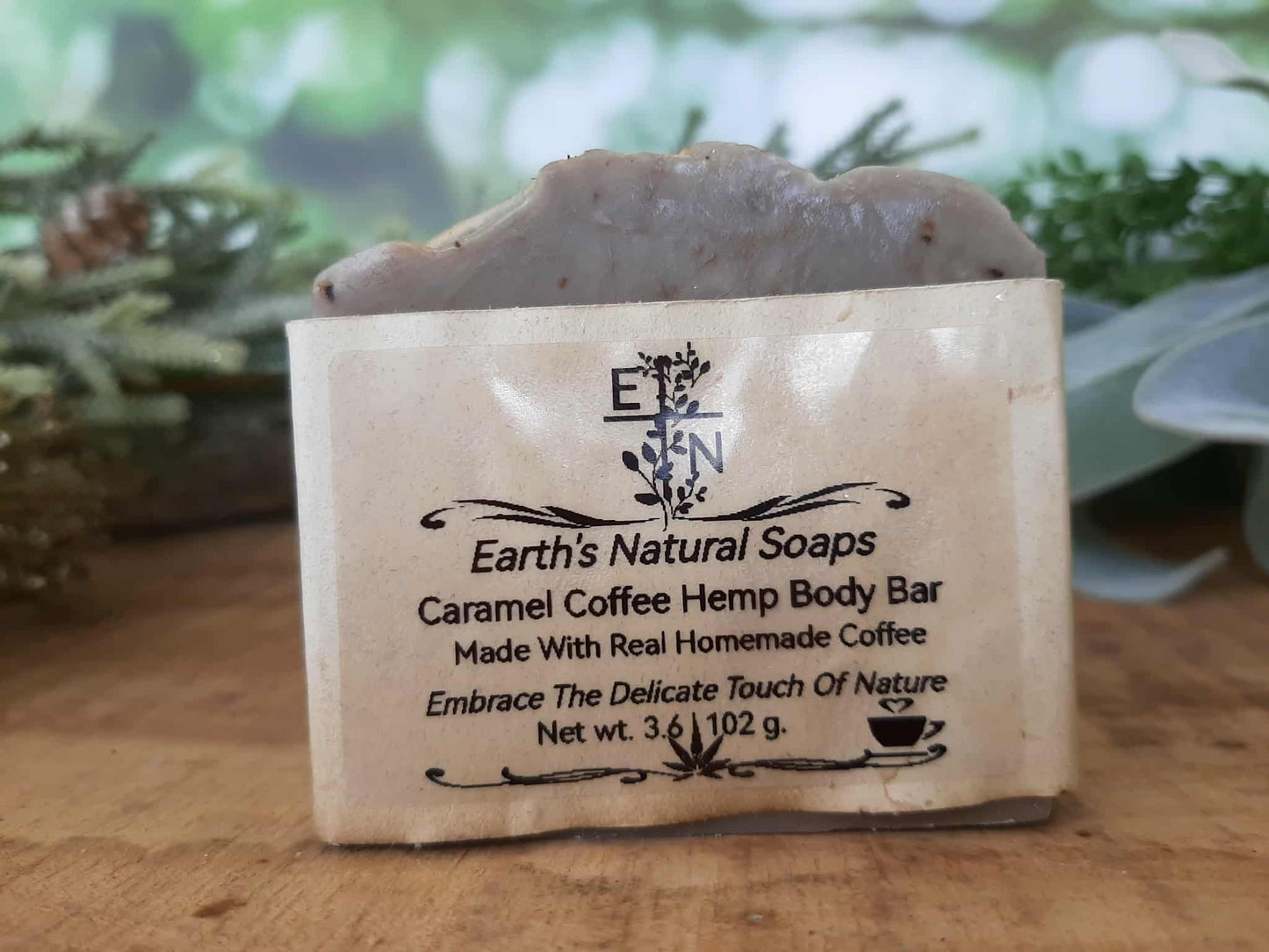 Caramel Vanilla Coffee Bean Hemp Body Bar (Made With Real Coffee)
