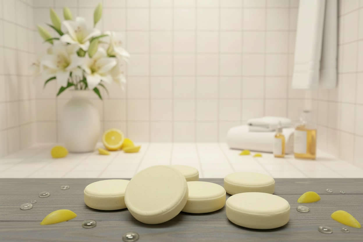 Lily Lemon Drop Botanical Rice Shampoo Bar for All Types of Haircare