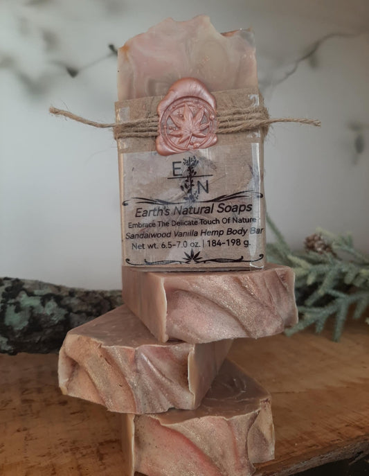 Sandalwood Vanilla Hemp Body Bar