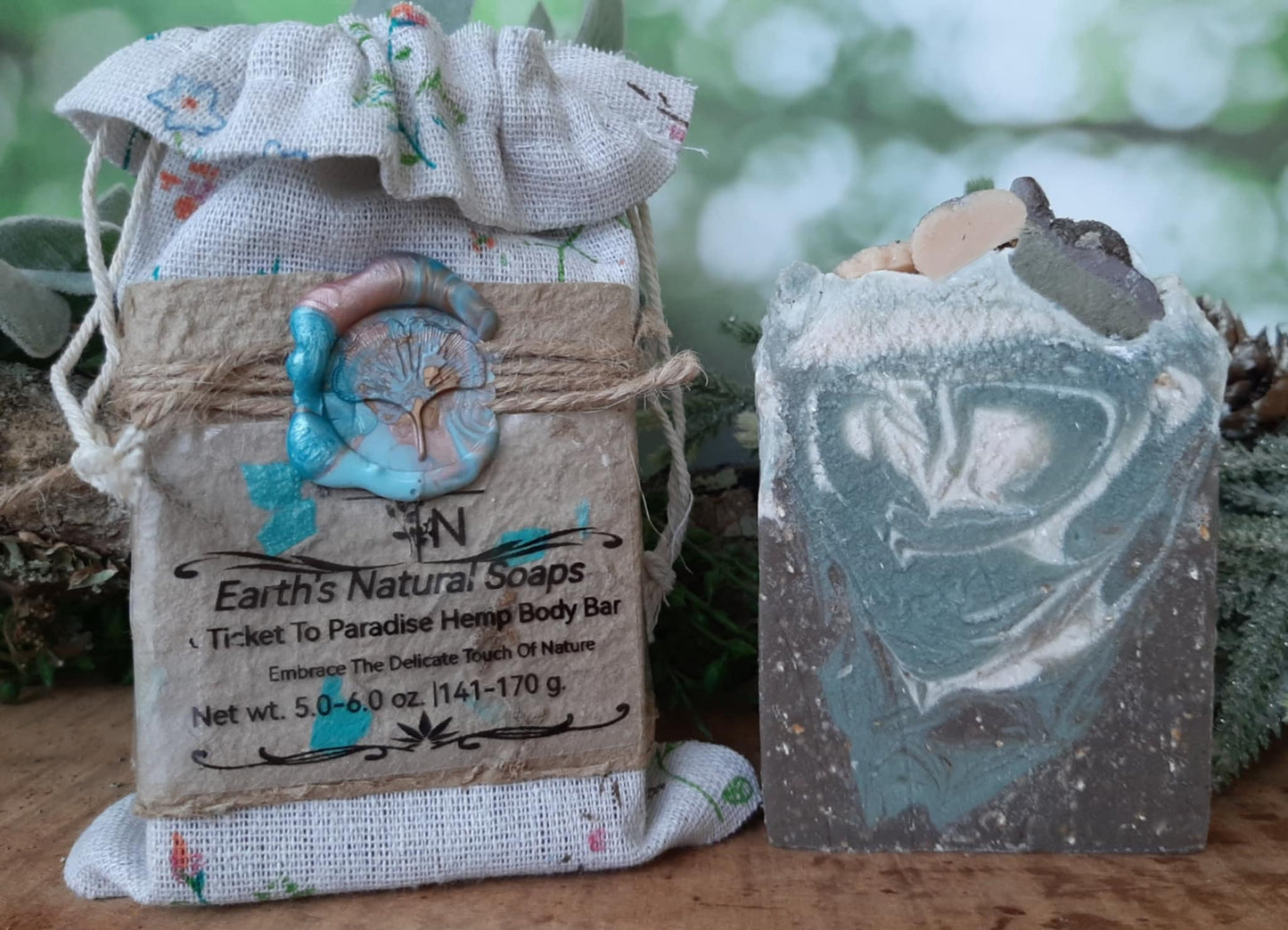 Ticket To Paradise Aloe Vera & Oatmeal Botanical Hemp Body Bar
