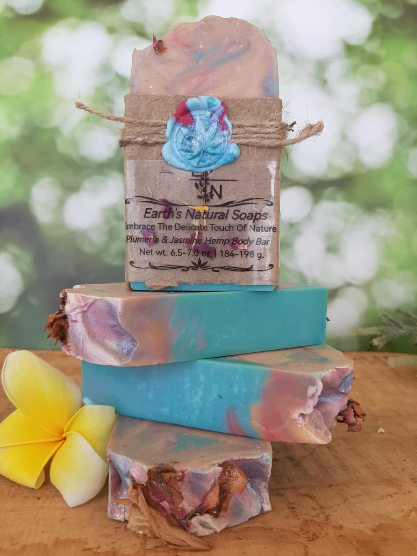 Plumeria/Frangipani & Jasmine Tallow Hemp Body Bar
