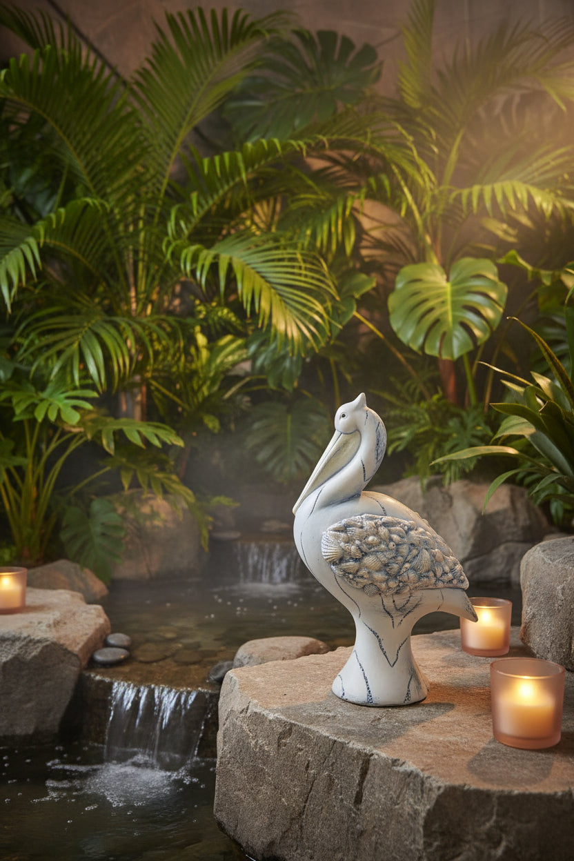 Ceramic Pelican Figurine