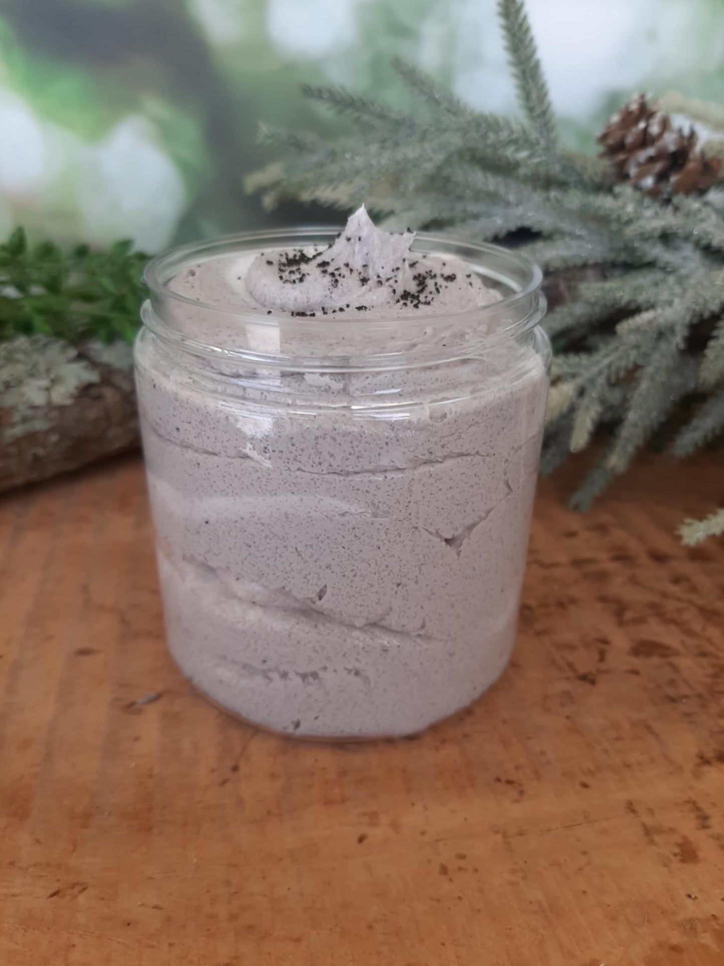 Vanilla Coffee Botanical Whipped Body Sugar Scrub-Made With Real Coffee