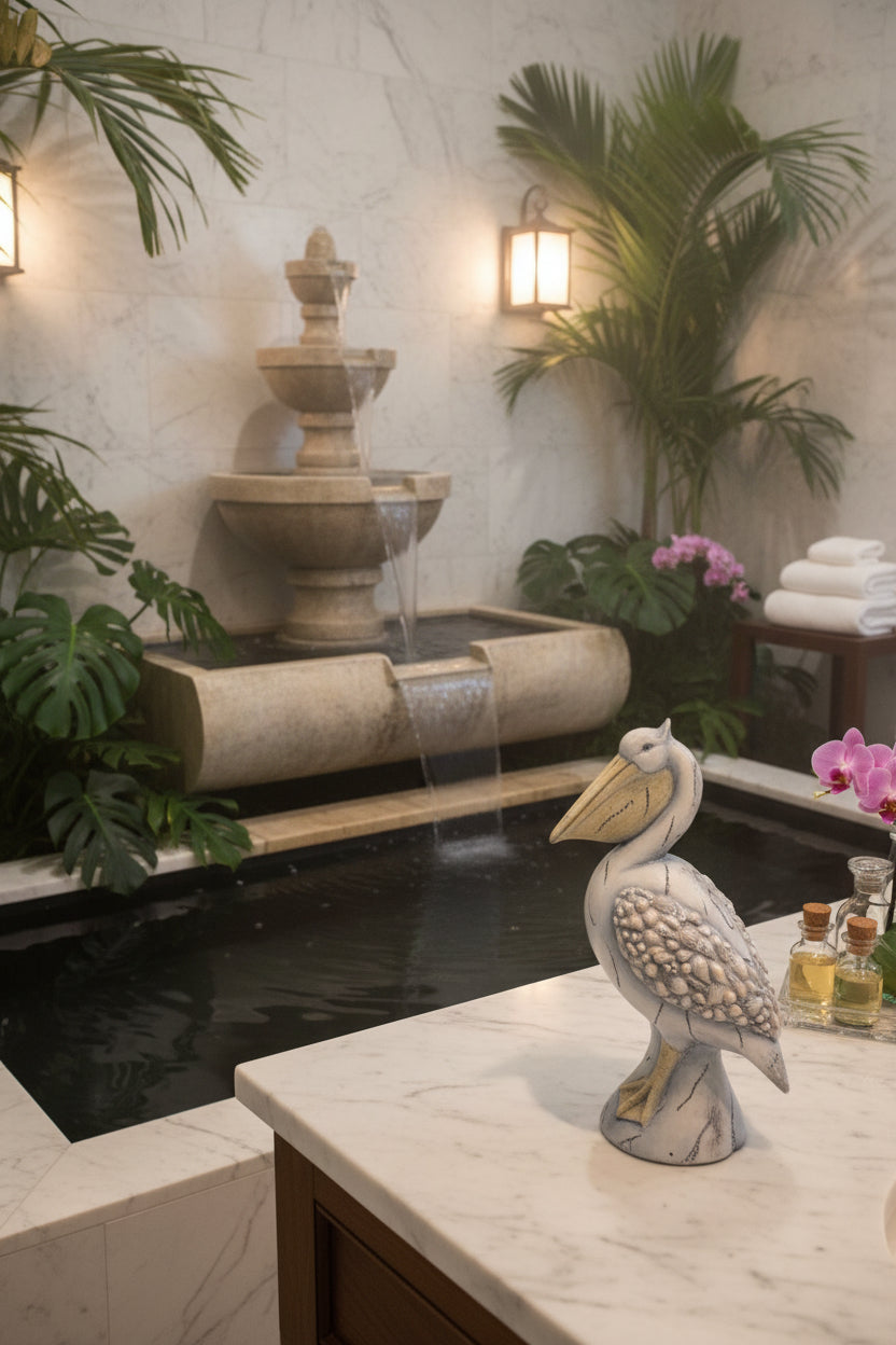 Ceramic Pelican Figurine