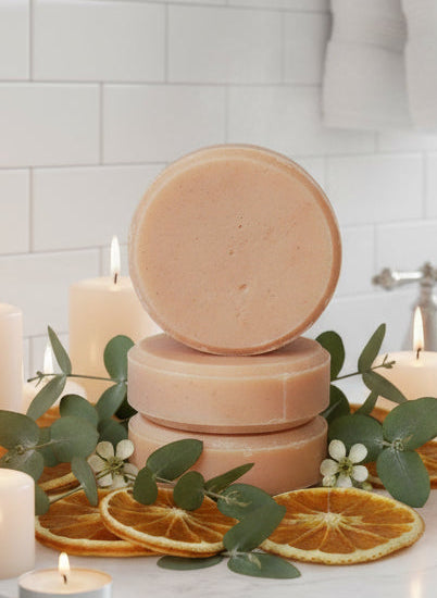 Handmade Organic Orange Peel Rice Shampoo Bar