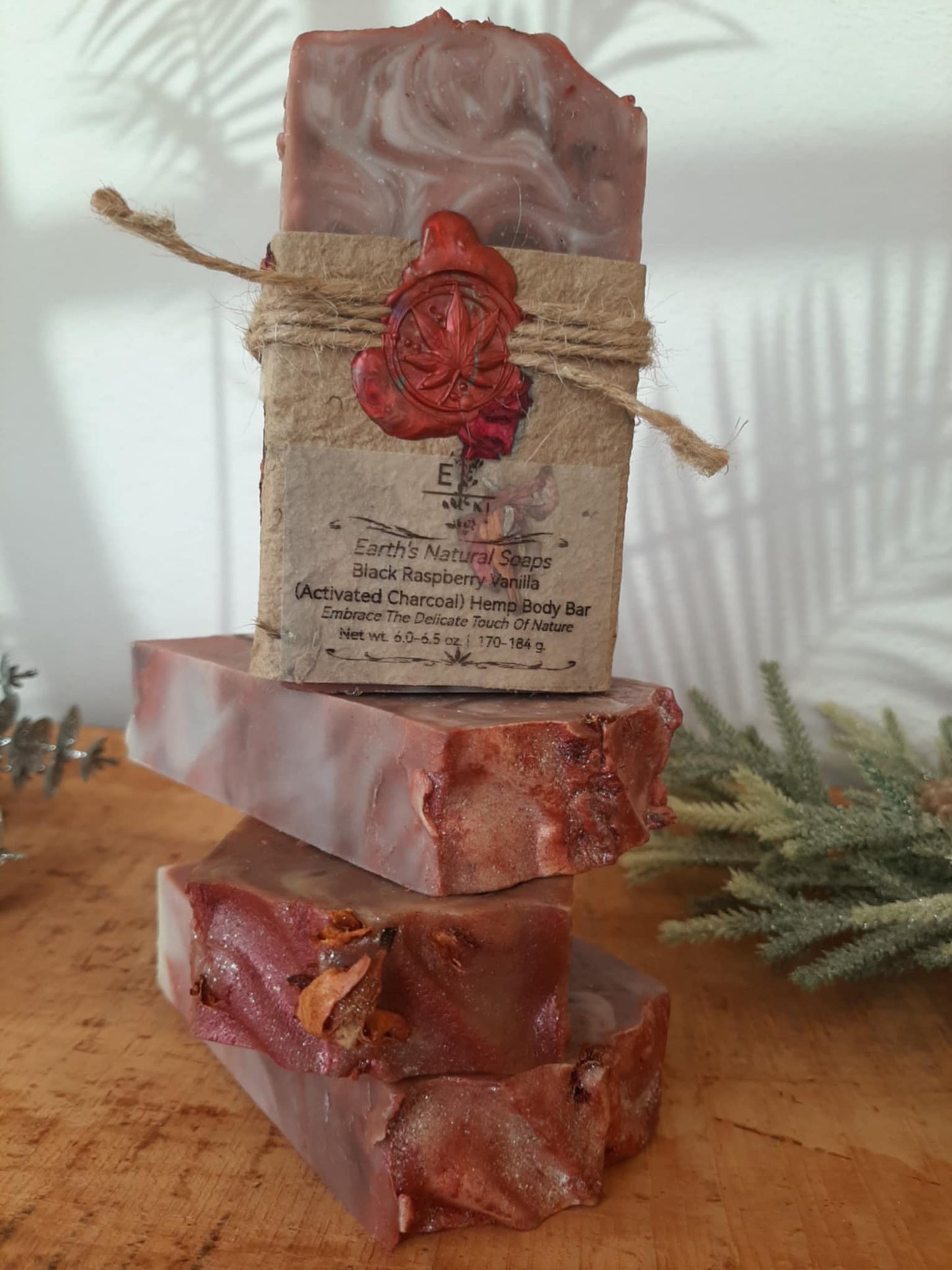 Black Raspberry Vanilla (Activated Charcoal) Tallow Hemp Body Bar