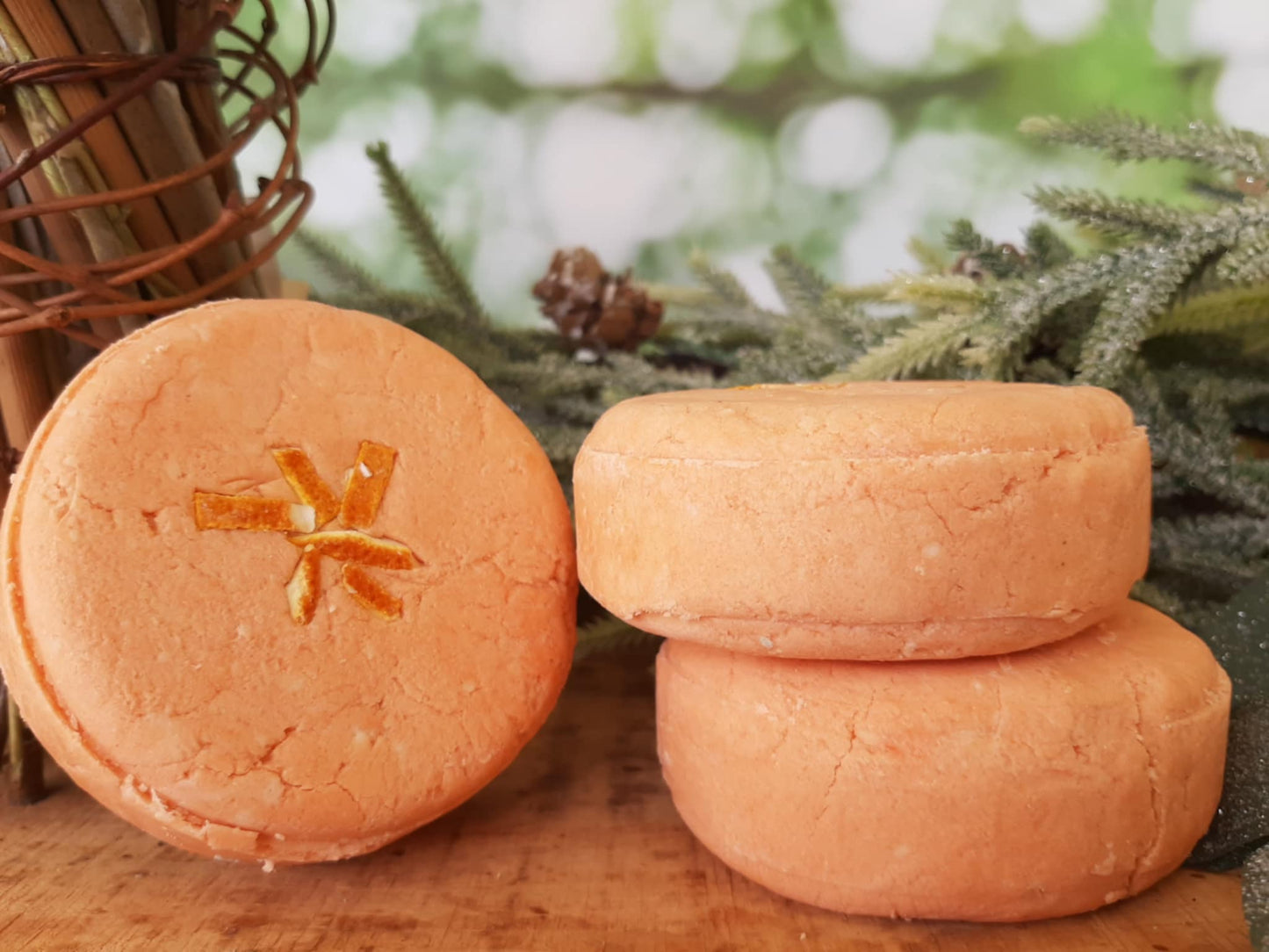 Orange Peel Botanical Rice Shampoo Bar