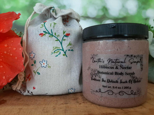 Hibiscus & Nectar Botanical Whipped Sugar Body Scrub