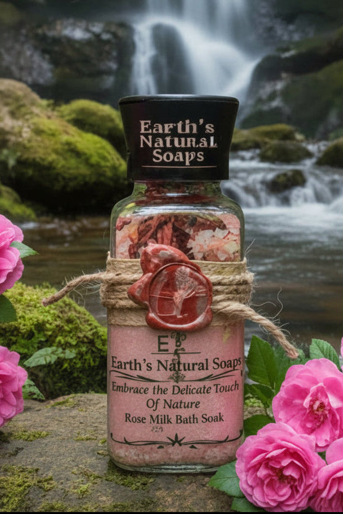 Rose Milk Bath Soak  Botanical Bath Soak Jar🌿