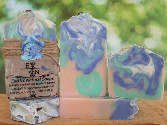 Sea Salt and Lily Hemp Body Bar