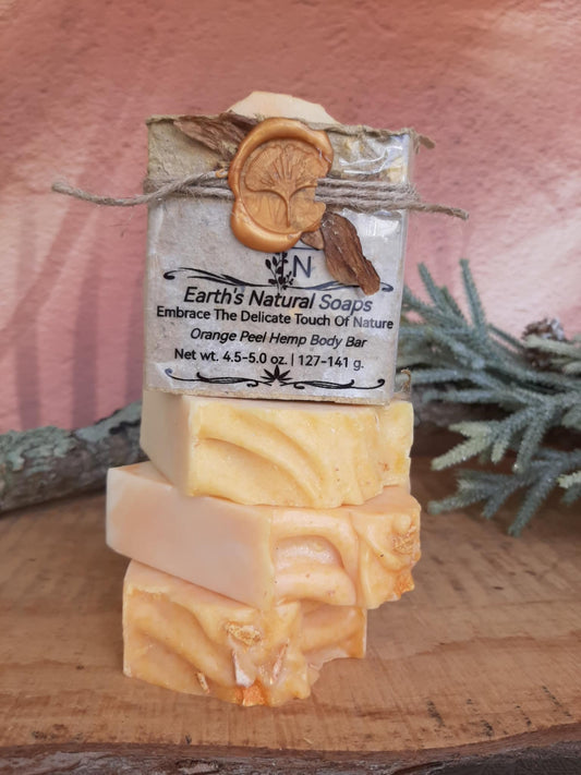 Orange Peel Hemp Body Bar
