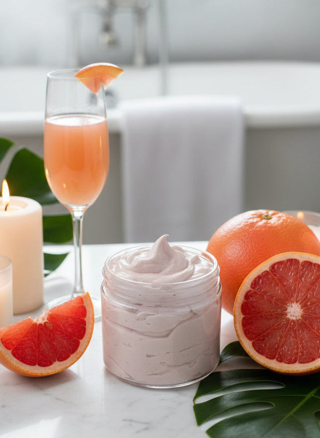 Homemade Organic Grapefruit Bellini Botancial Body Butter