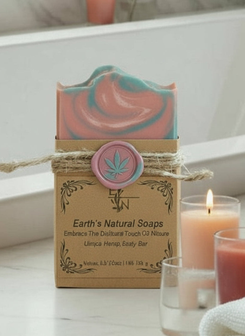 Handmade Organic Utopia Tallow & Hemp Body Bar with Bergamot & Green Tea