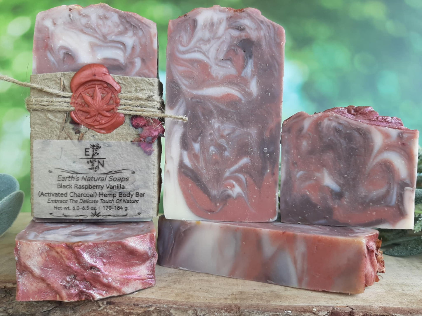 Black Raspberry Vanilla (Activated Charcoal) Tallow Hemp Body Bar