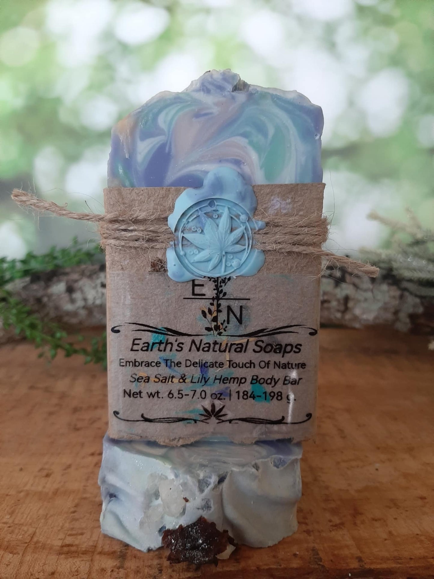 Sea Salt and Lily Hemp Body Bar
