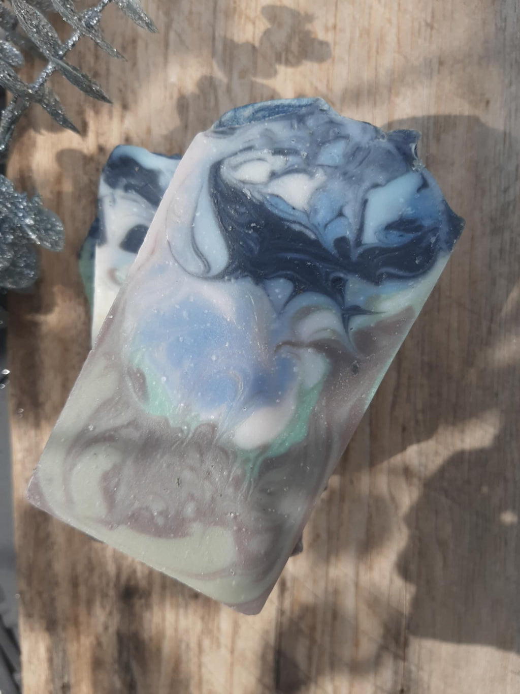 Handmade Earth Meets The Sky activated charcoal tallow hemp soap with grapefruit, geranium, vanilla & leather scent – deep detox – Earth’s Natural Soaps