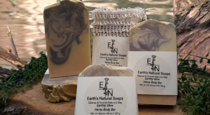 Earthly Glow Tallow Hemp Body Bar