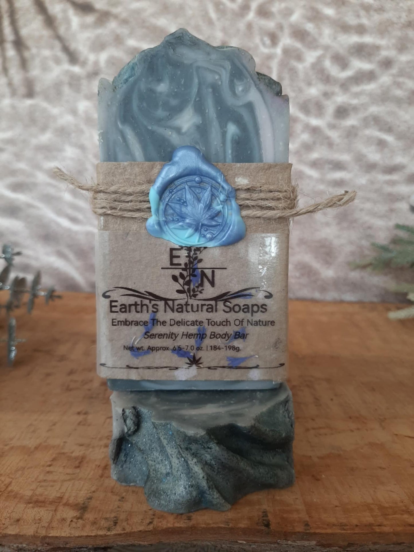 Serenity (Activated Charcoal) Tallow Hemp Body Bar