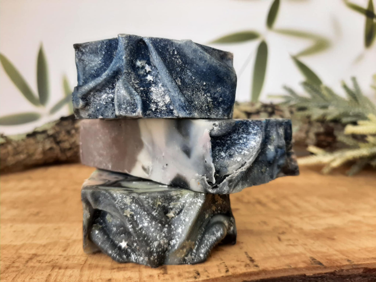 Earth Meets The Sky Activated  Charcoal Tallow Hemp Body Bar