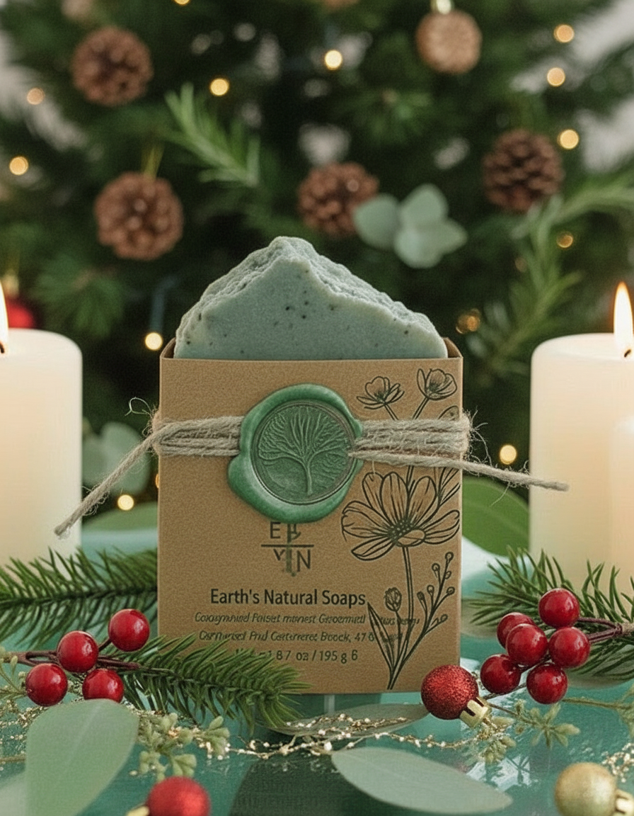 Handmade Organic Eucalyptus Rejuvenating Botanical Body Bar