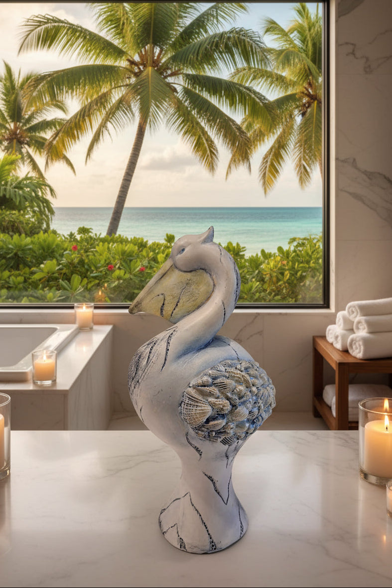 Ceramic Pelican Figurine