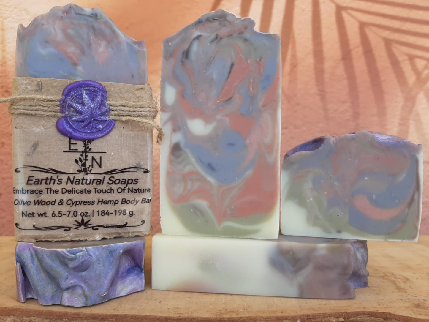 Olive Wood and Cypress Hemp Body Bar