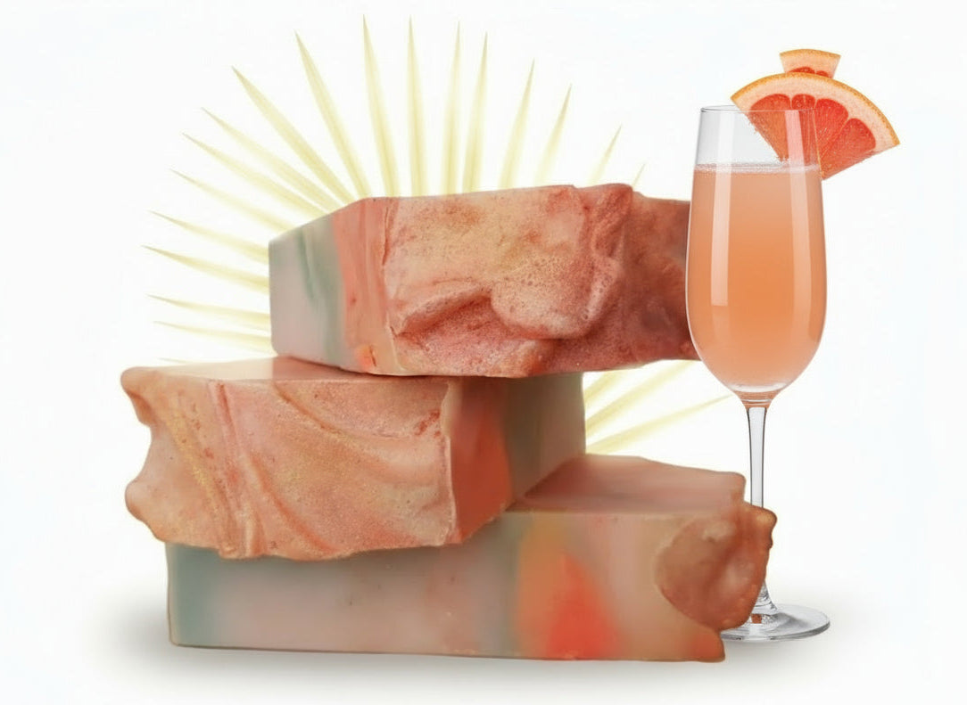  Refreshing shower with Handmade Grapefruit Bellini Hemp Body Bar  