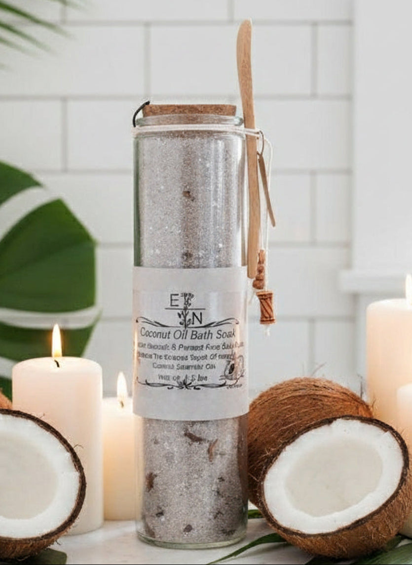 Handmade Organic Coconut Oil Tropical Bath Soak